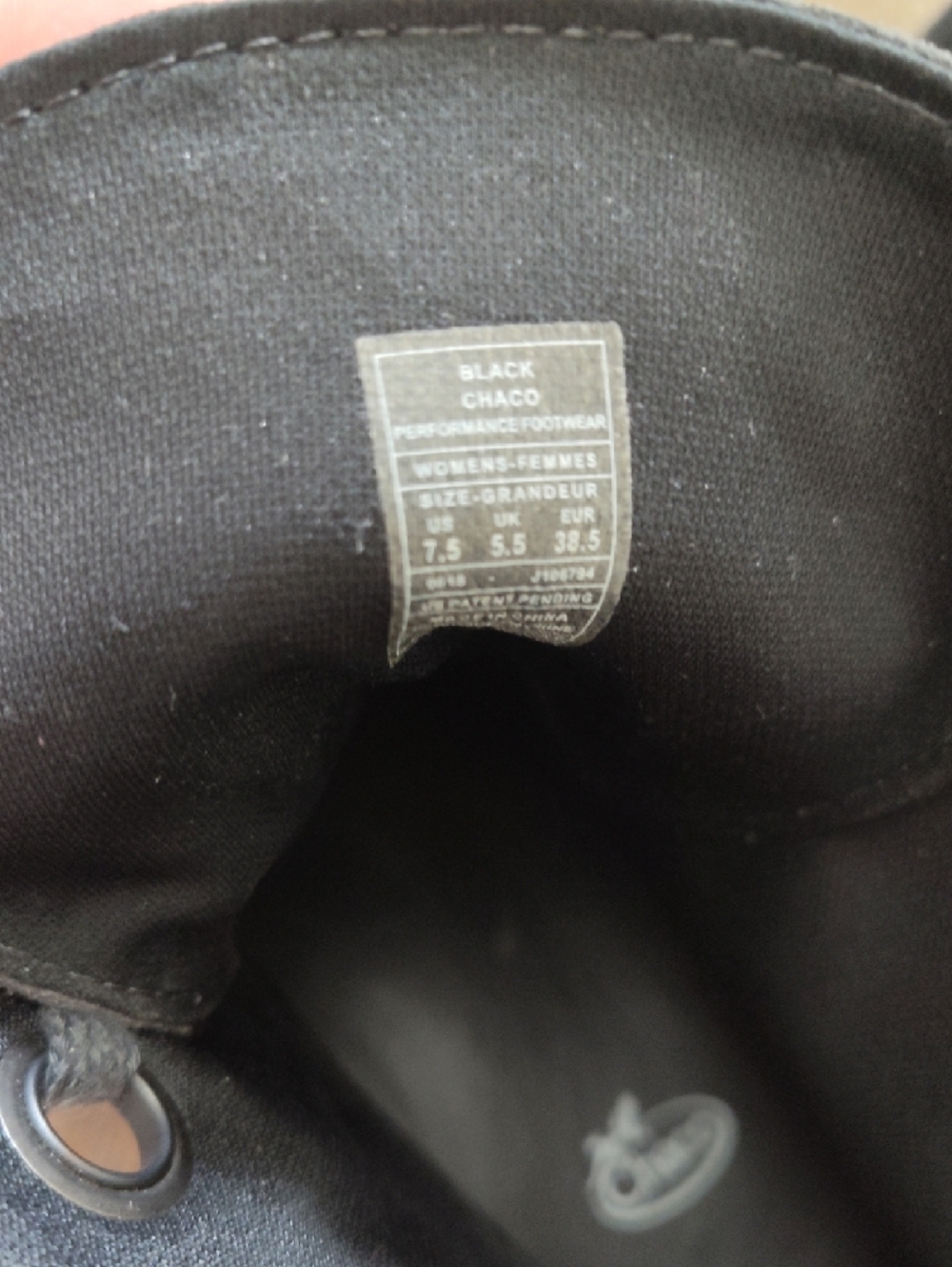Chaco Women's Black Lace-Up Ankle Boots - Picture 5 of 8